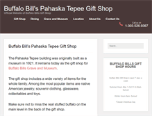 Tablet Screenshot of buffalobillsgiftshop.com